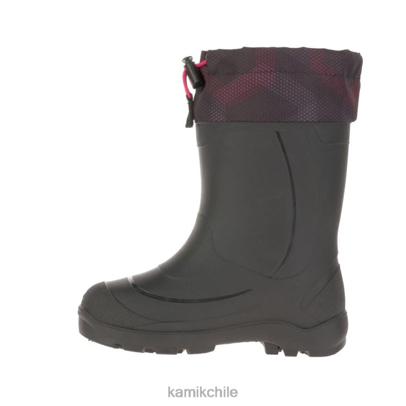 negro/rojo botas de invierno RJT4Z227 Kamik niños snobuster 2
