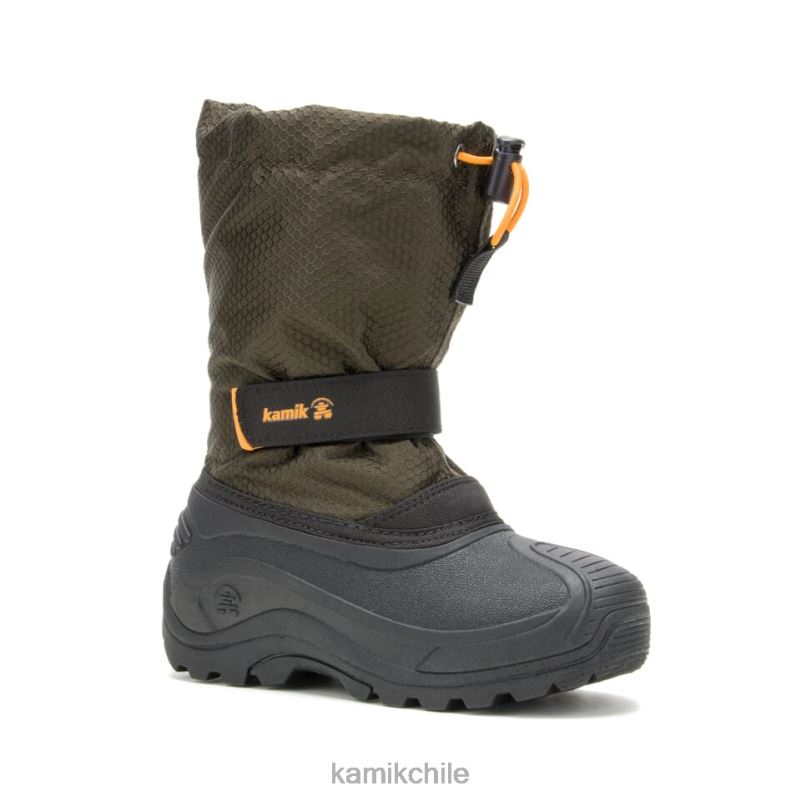 oliva oscuro botas de invierno RJT4Z278 Kamik niños finley 2