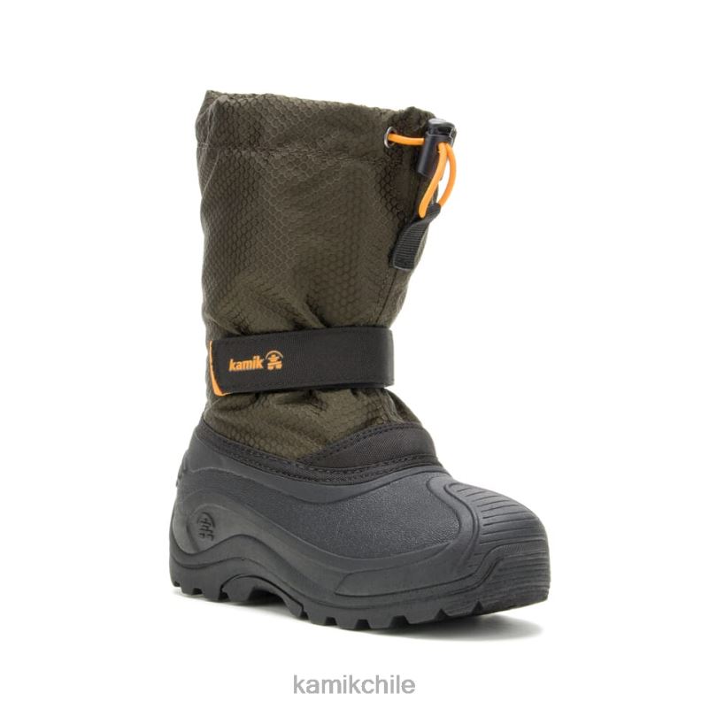 oliva oscuro botas de invierno RJT4Z278 Kamik niños finley 2