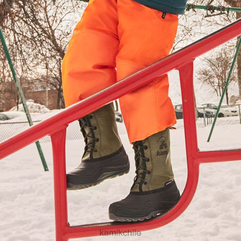 oliva oscuro botas de invierno RJT4Z299 Kamik niños compañero de nieve