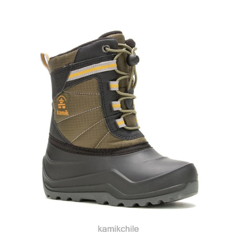 oliva oscuro botas de invierno RJT4Z312 Kamik niños maxx
