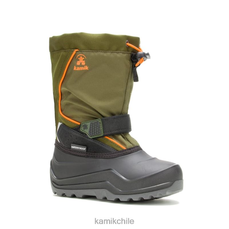 oliva oscuro botas de invierno RJT4Z315 Kamik niños nevadas 2