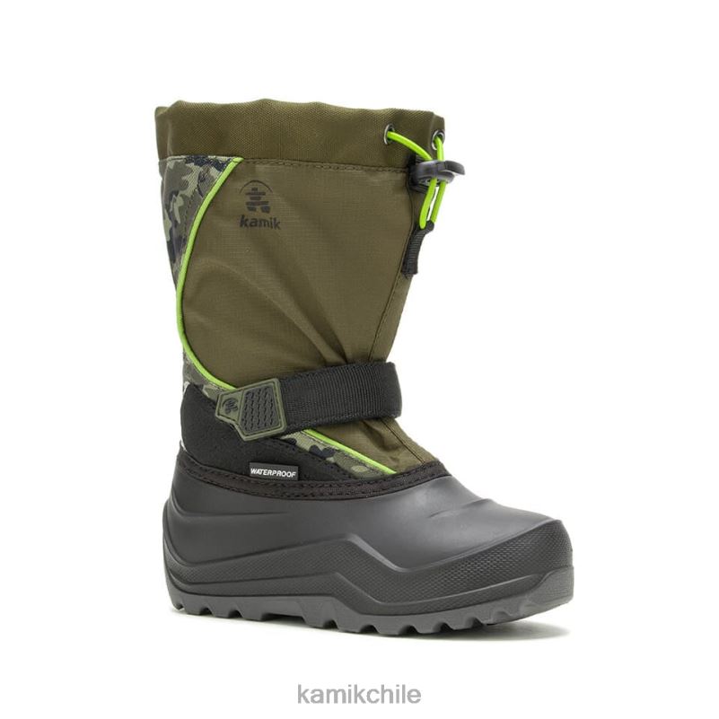 oliva oscuro botas de invierno RJT4Z324 Kamik niños nevada p2