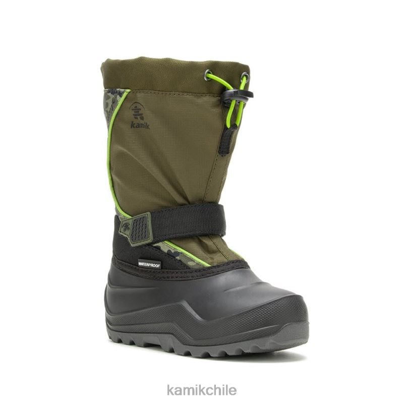 oliva oscuro botas de invierno RJT4Z324 Kamik niños nevada p2