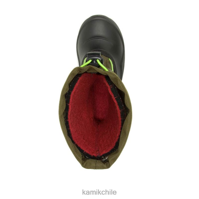 oliva oscuro botas de invierno RJT4Z324 Kamik niños nevada p2