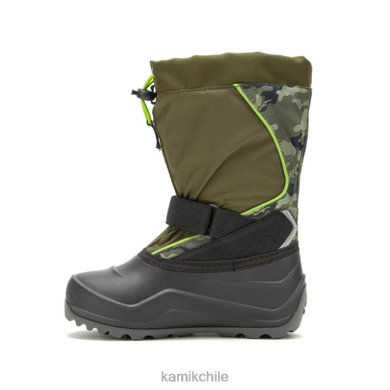oliva oscuro botas de invierno RJT4Z324 Kamik niños nevada p2