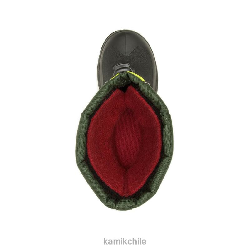 verde oscuro botas de invierno RJT4Z289 Kamik niños cohete