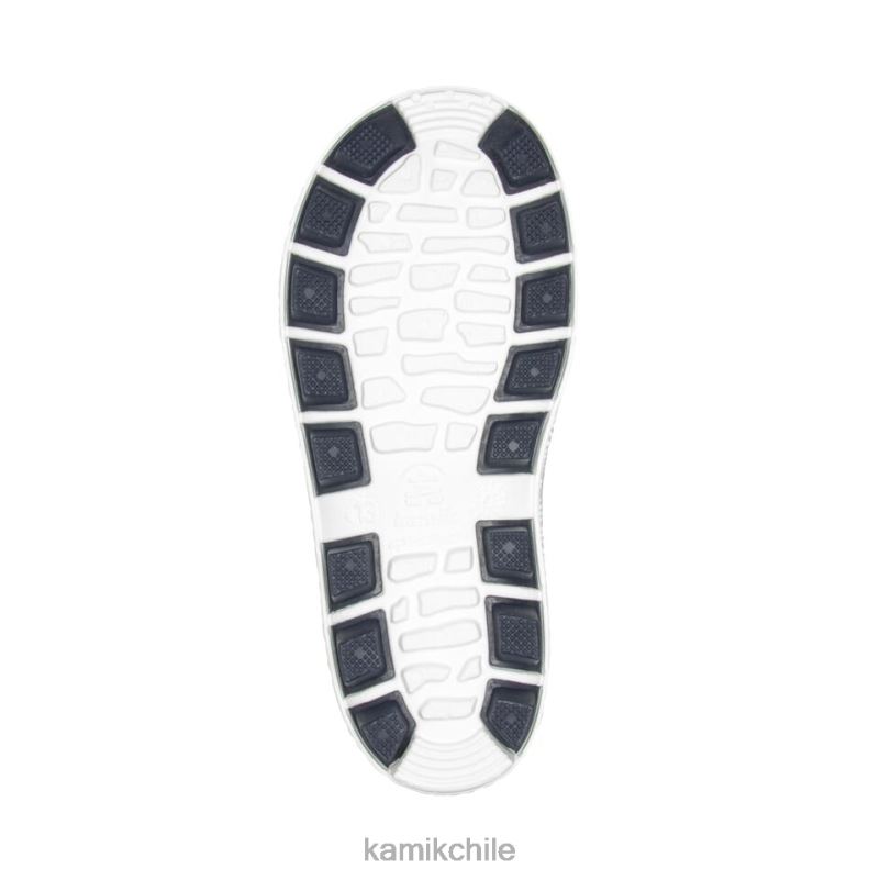 azul marino/blanco botas de lluvia RJT4Z195 Kamik niños aguas revueltas