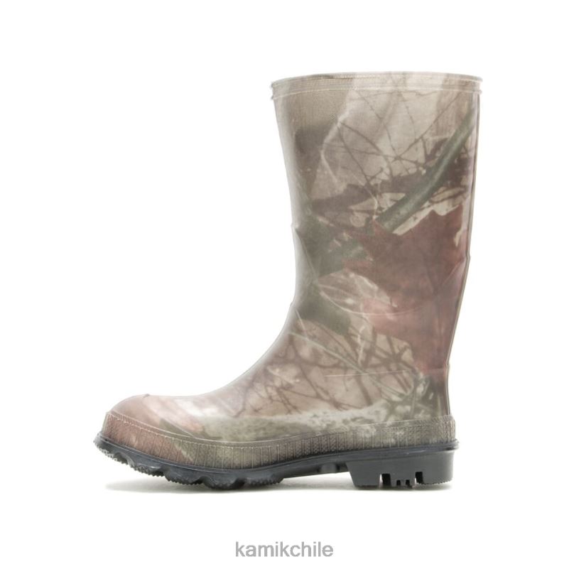 camuflaje botas de lluvia RJT4Z204 Kamik niños pisotear camuflaje