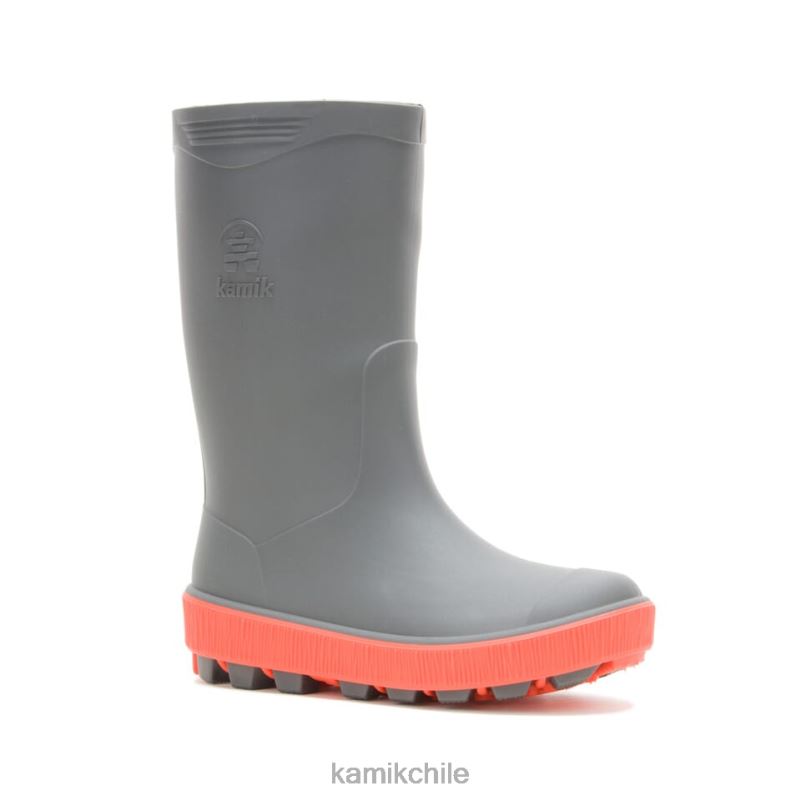 carbón botas de lluvia RJT4Z193 Kamik niños aguas revueltas