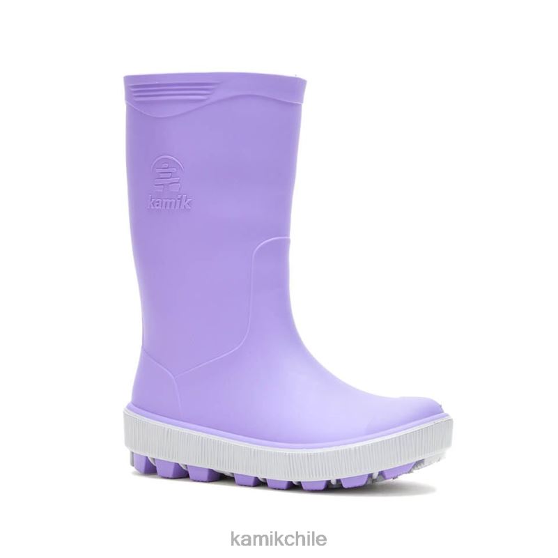 lila/morado botas de lluvia RJT4Z191 Kamik niños aguas revueltas