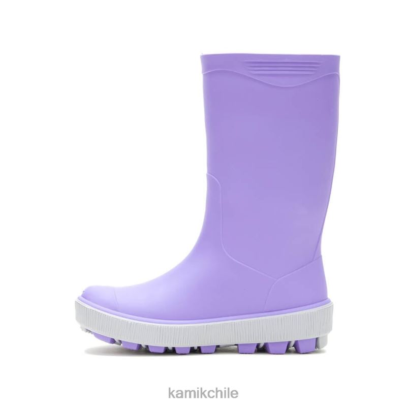 lila/morado botas de lluvia RJT4Z191 Kamik niños aguas revueltas