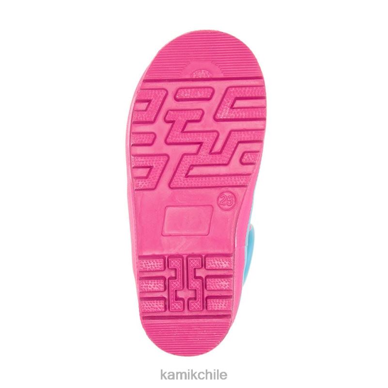 magenta botas de lluvia RJT4Z216 Kamik niños unicornio