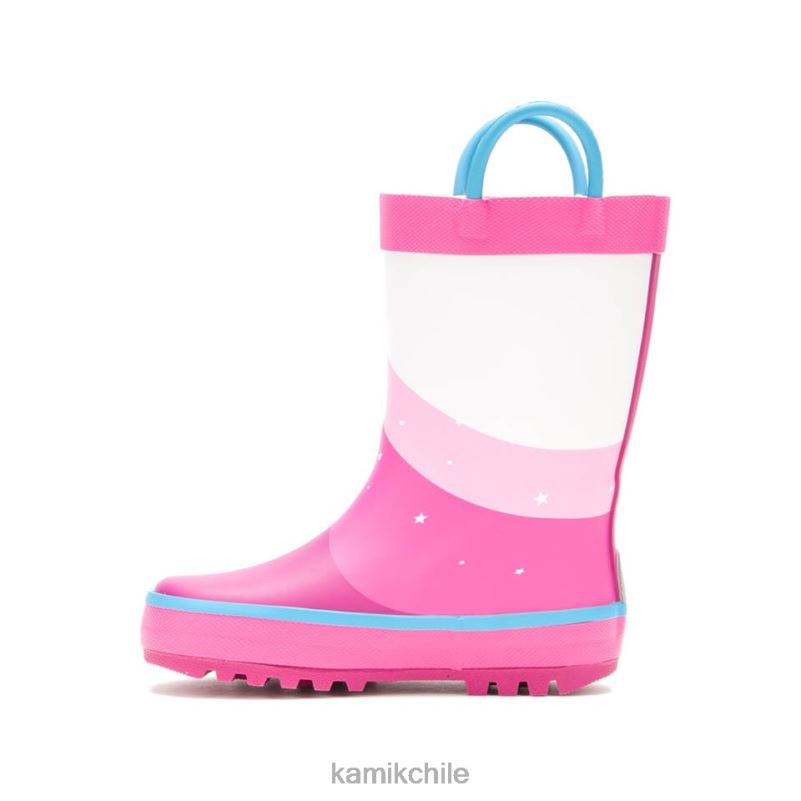 magenta botas de lluvia RJT4Z216 Kamik niños unicornio