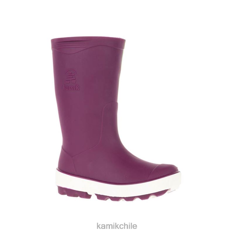 morado oscuro botas de lluvia RJT4Z194 Kamik niños aguas revueltas