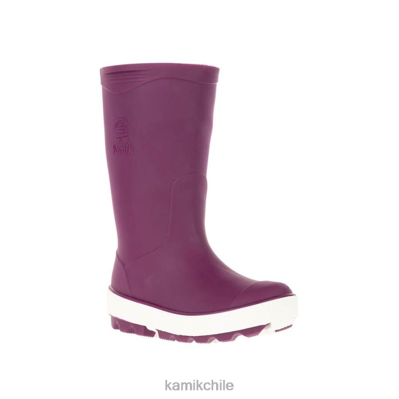 morado oscuro botas de lluvia RJT4Z194 Kamik niños aguas revueltas