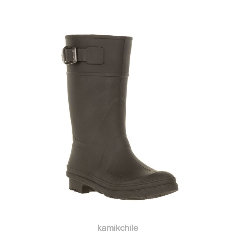 negro botas de lluvia RJT4Z198 Kamik niños gotas de lluvia