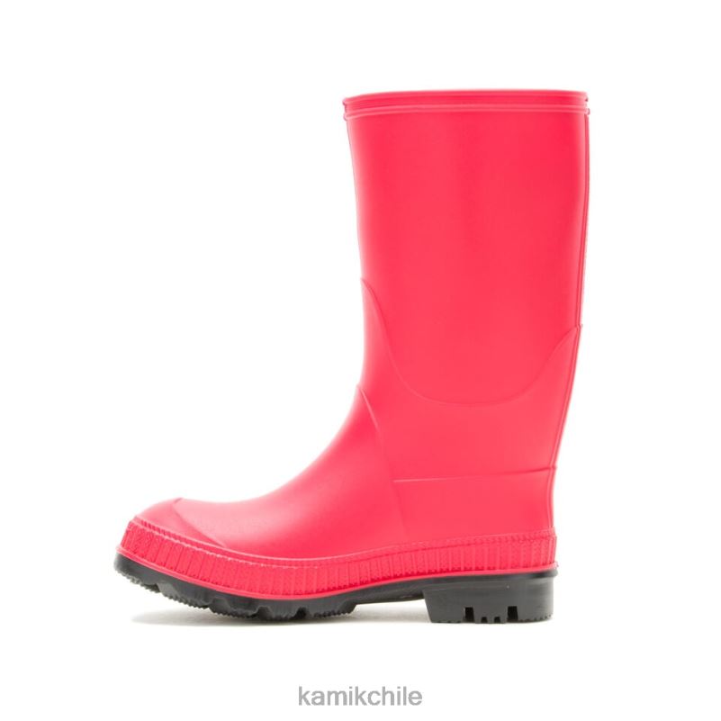 rojo botas de lluvia RJT4Z210 Kamik niños pisar muy fuerte