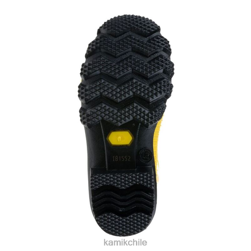 suela amarilla/negra botas de lluvia RJT4Z211 Kamik niños pisar muy fuerte