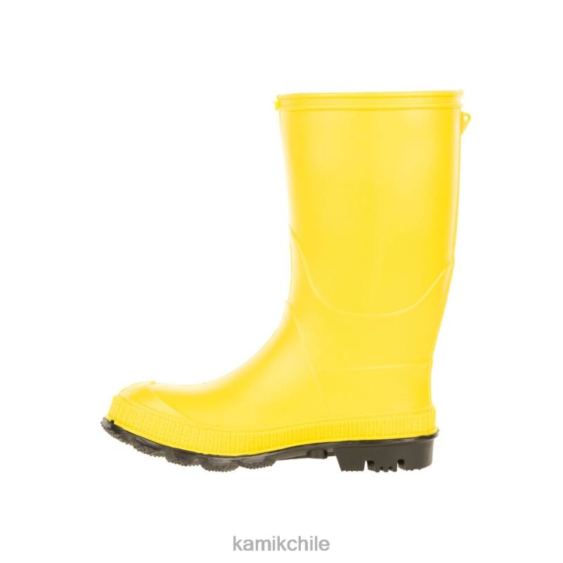 suela amarilla/negra botas de lluvia RJT4Z211 Kamik niños pisar muy fuerte