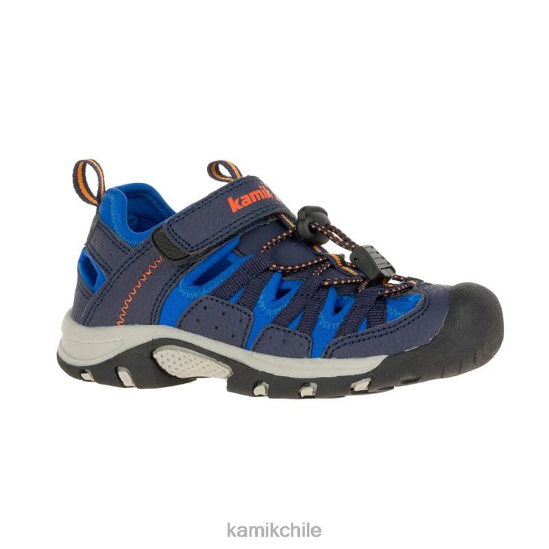 Azul marino sandalias RJT4Z260 Kamik niños gato montés