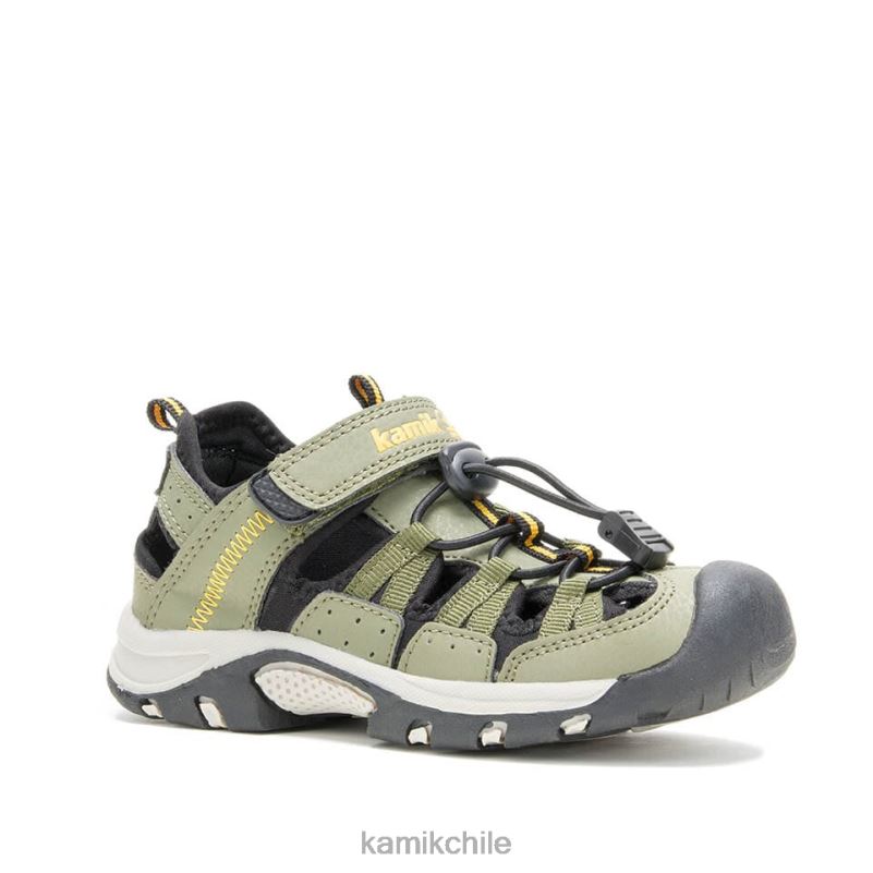 aceituna sandalias RJT4Z257 Kamik niños gato montés