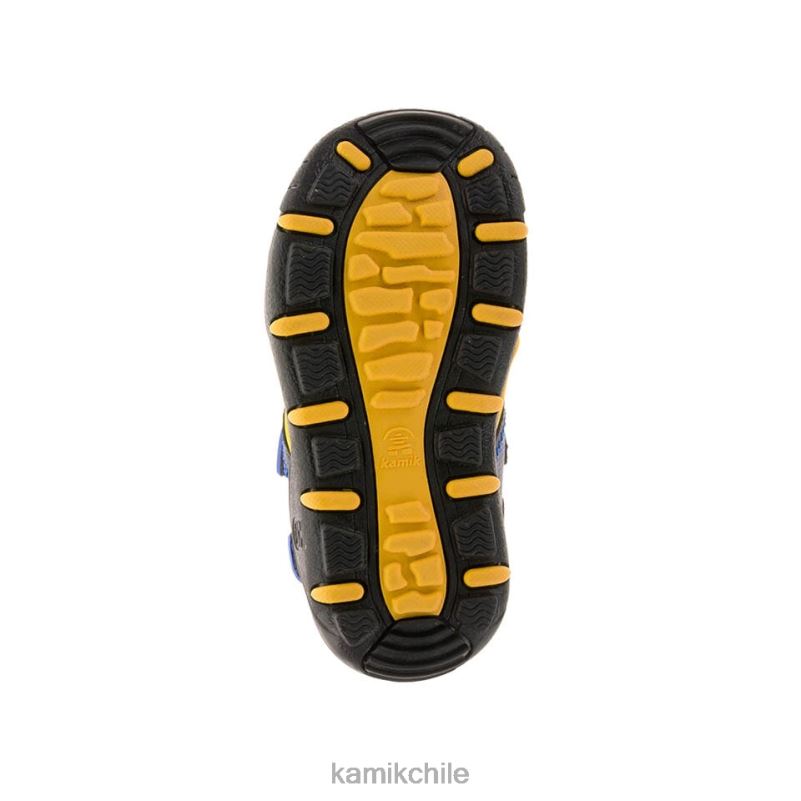 azul marino/cítricos sandalias RJT4Z244 Kamik niños tortuga marina 2