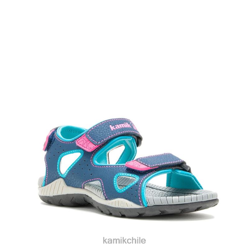 azul marino claro sandalias RJT4Z266 Kamik niños langosta 2