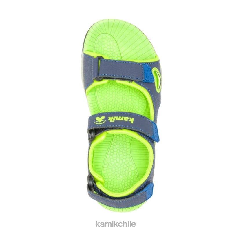 azul marino/lima sandalias RJT4Z263 Kamik niños langosta 2
