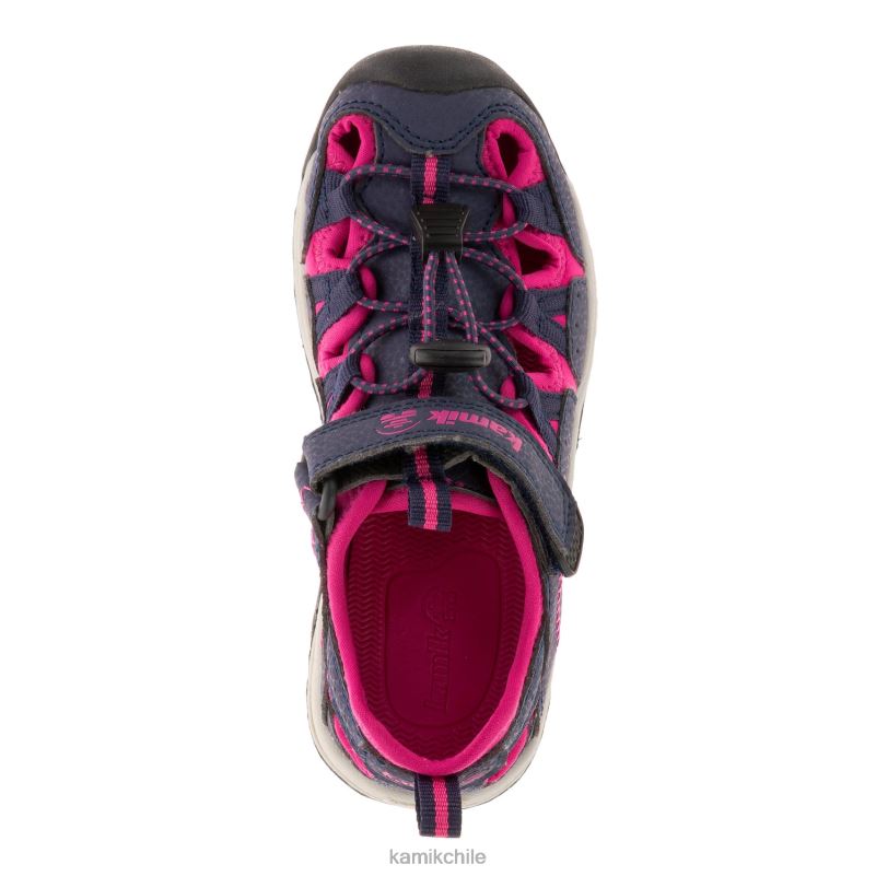 azul marino/rosa sandalias RJT4Z261 Kamik niños gato montés