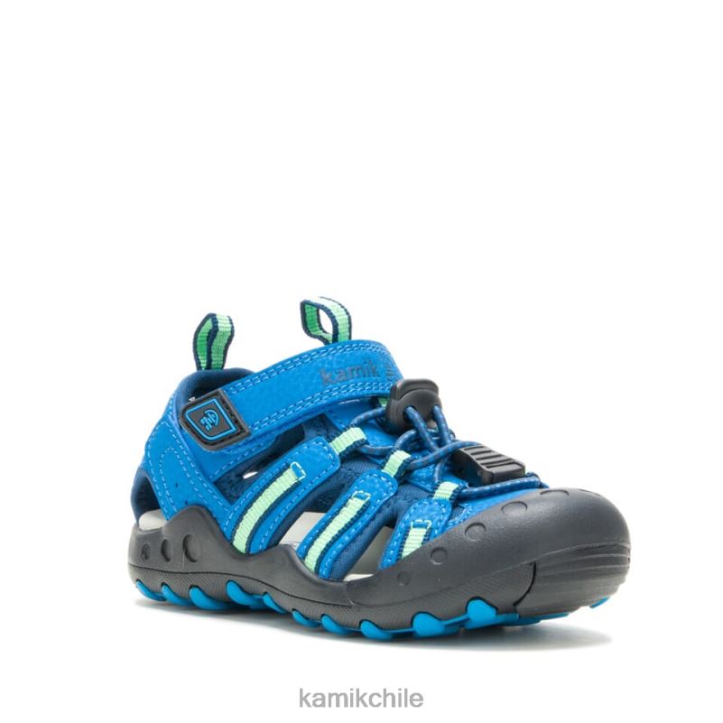 azul verde sandalias RJT4Z242 Kamik niños cangrejo