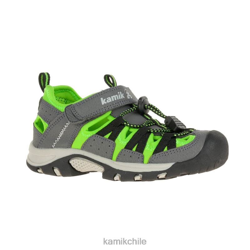 carbón/cal sandalias RJT4Z259 Kamik niños gato montés