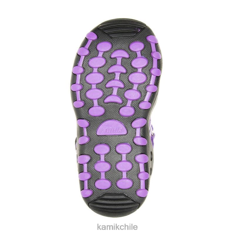 morado/orquídea sandalias RJT4Z240 Kamik niños cangrejo