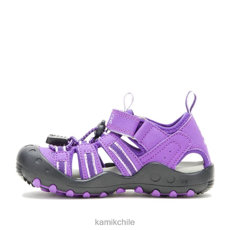 morado/orquídea sandalias RJT4Z240 Kamik niños cangrejo