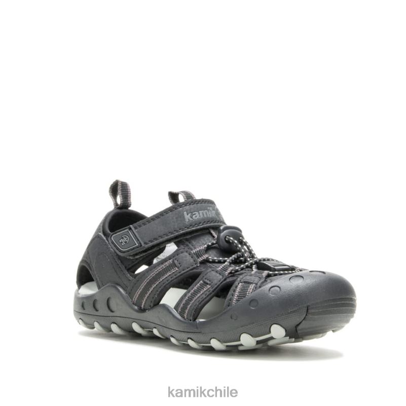 negro sandalias RJT4Z237 Kamik niños cangrejo