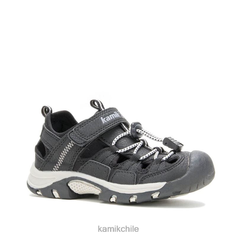 negro sandalias RJT4Z255 Kamik niños gato montés