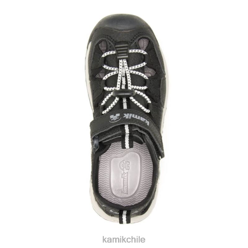 negro sandalias RJT4Z255 Kamik niños gato montés