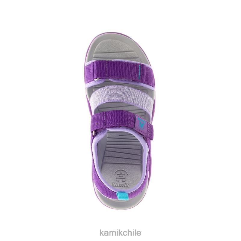 púrpura sandalias RJT4Z251 Kamik niños costa