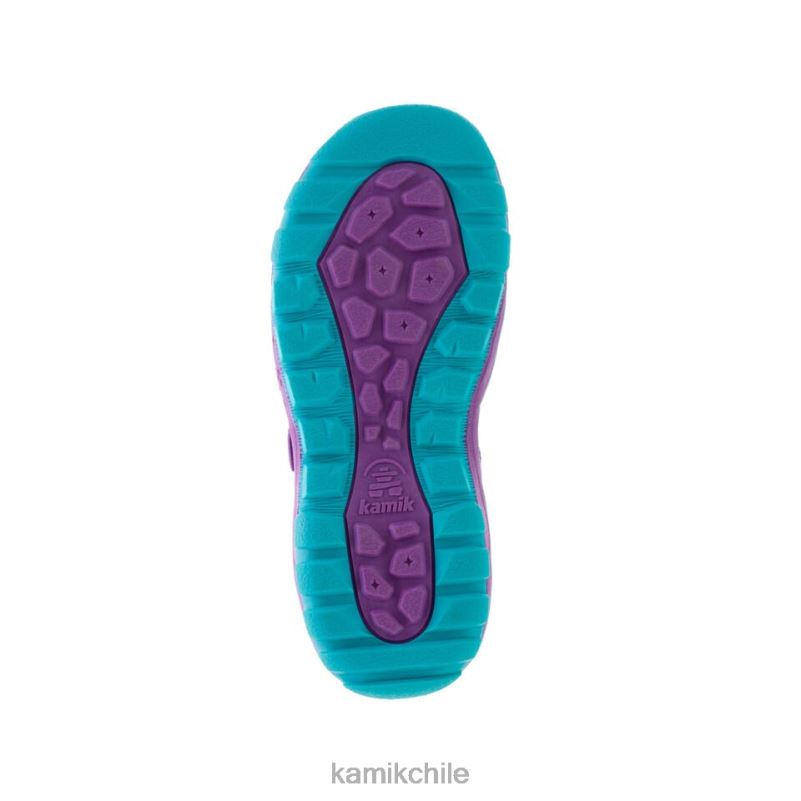 púrpura sandalias RJT4Z251 Kamik niños costa