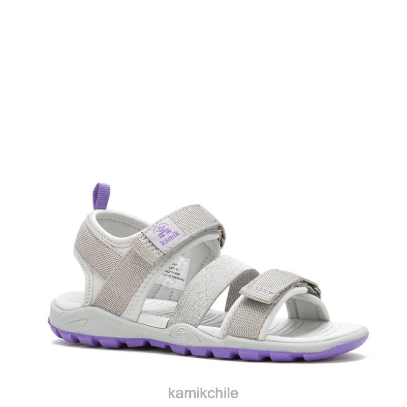 plata sandalias RJT4Z253 Kamik niños costa