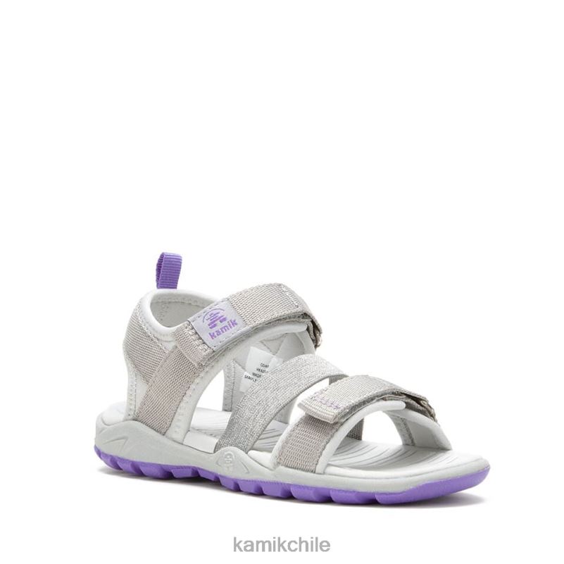 plata sandalias RJT4Z253 Kamik niños costa
