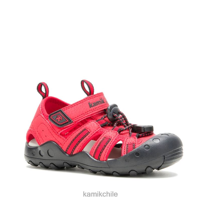 rojo sandalias RJT4Z241 Kamik niños cangrejo