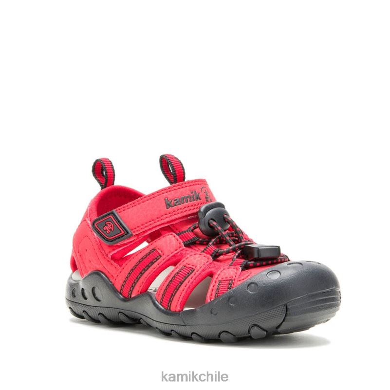 rojo sandalias RJT4Z241 Kamik niños cangrejo