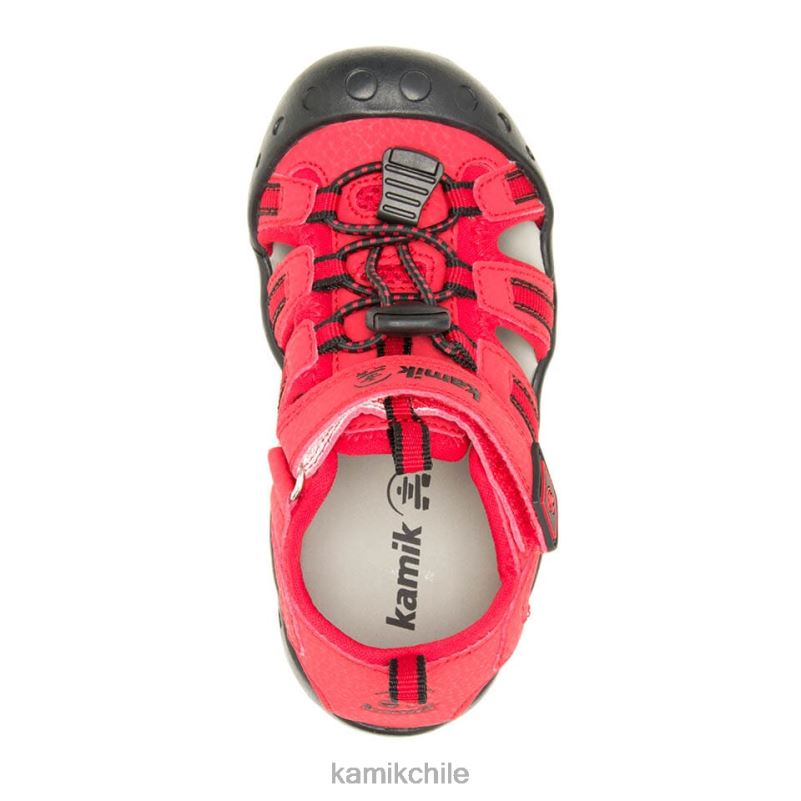 rojo sandalias RJT4Z241 Kamik niños cangrejo