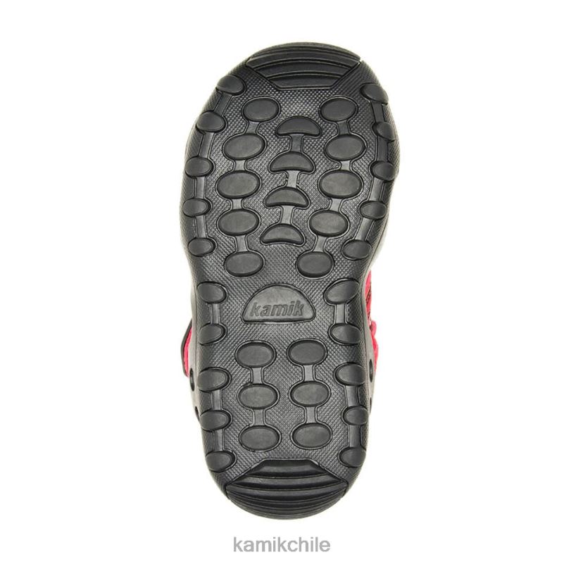 rojo sandalias RJT4Z241 Kamik niños cangrejo