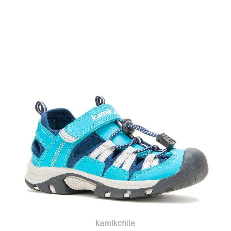 verde azulado sandalias RJT4Z258 Kamik niños gato montés