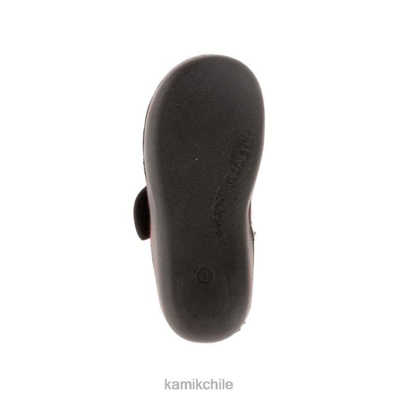 negro rojo zapatillas RJT4Z356 Kamik niños acogedorlodge
