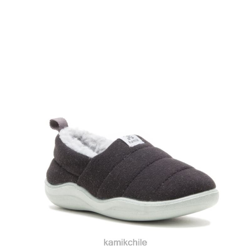 negro zapatillas RJT4Z352 Kamik niños chalet acogedor