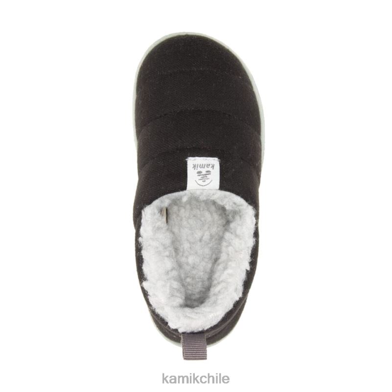 negro zapatillas RJT4Z352 Kamik niños chalet acogedor
