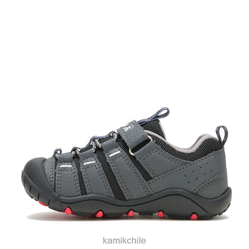 carbón/rojo zapatos RJT4Z182 Kamik niños rápidos